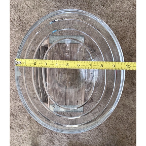 Rosenthal 24% Lead Crystal Bowl – Modernist Design – Made in Slovenia – Vintage - Picture 10 of 10